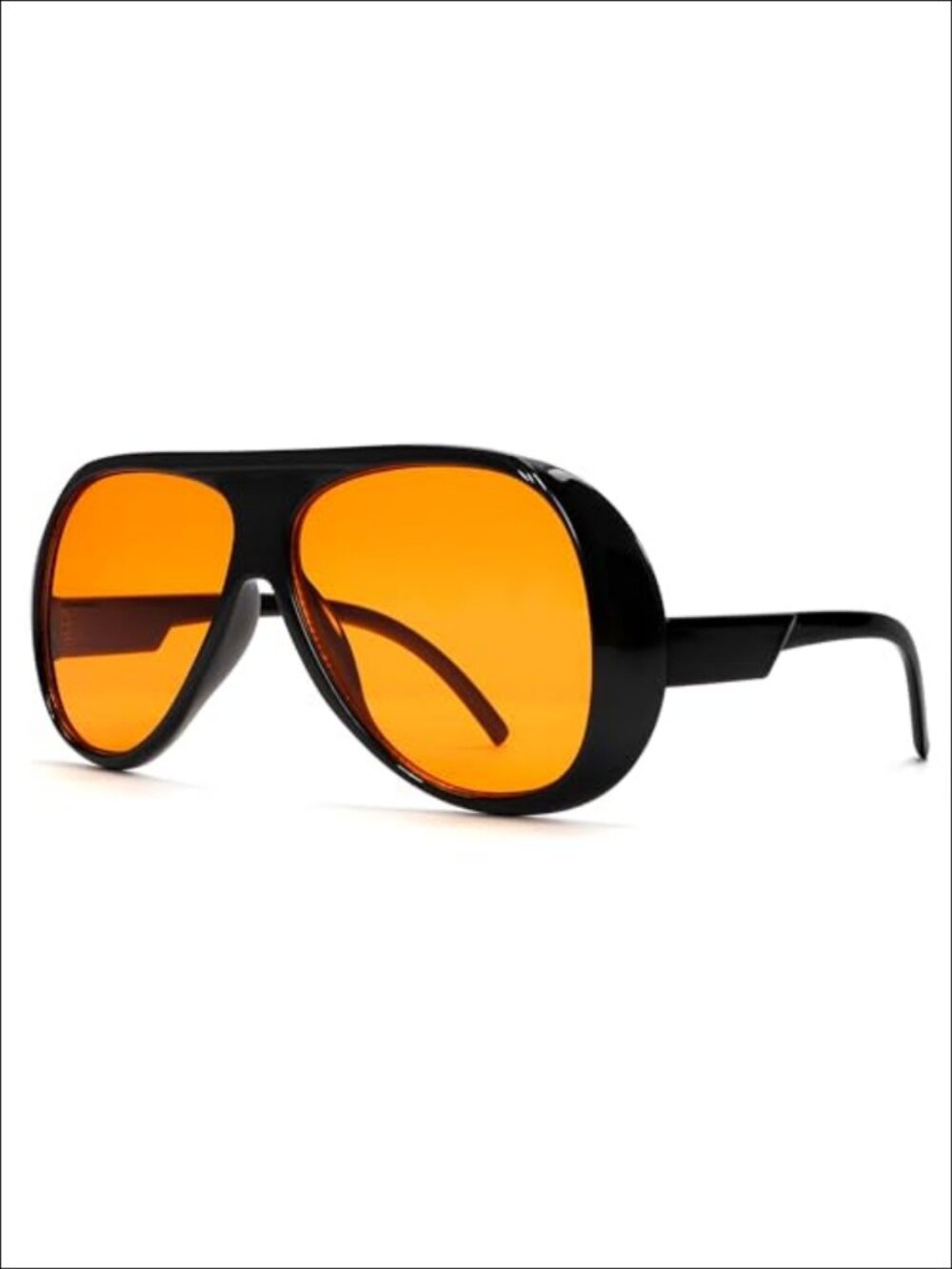 Oversized Aviator Sunglasses UV400 Anti-Glare Lightweight Plastic Frame